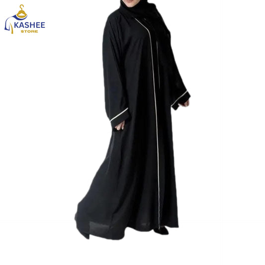 Front Open Piping Abaya –