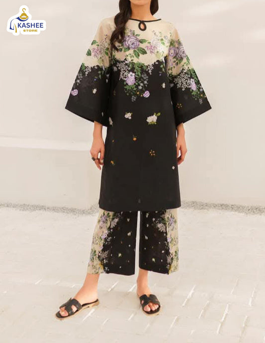 Luxury Digital Print Co-Ord Set | 2Pc Swiss Lawn Suit