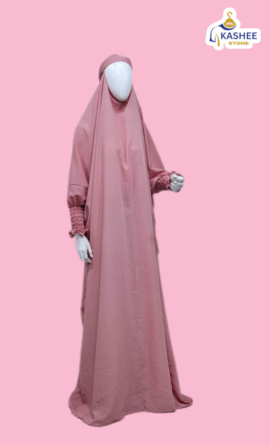 Premium French Jilbab – Wool Peach |