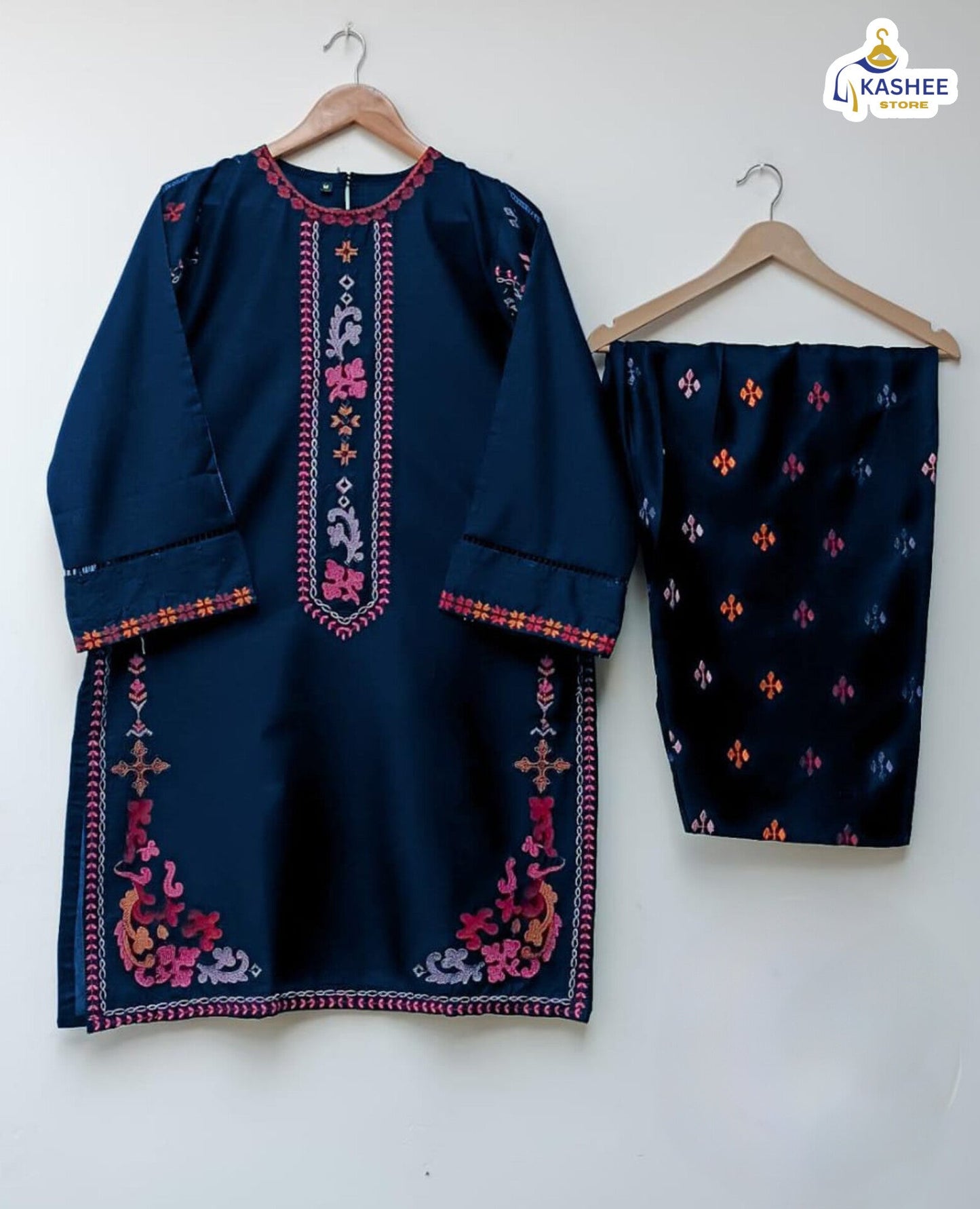 Embroidered Soft Cotton 2Pc | Shirt & Flapper