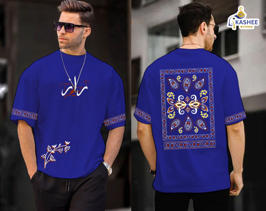 "Raaz Edition – Down Shoulder Graphic Shirt"
