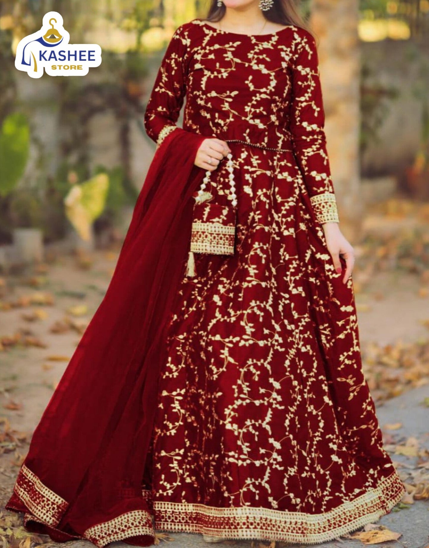 "Embroidered Potli Dress | 4Pc Festive Collection"