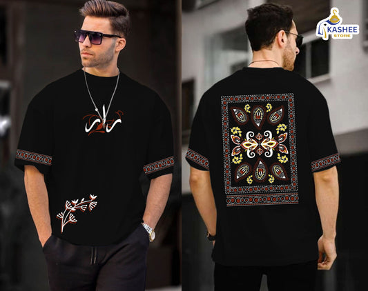 "Raaz Edition – Down Shoulder Graphic Shirt"