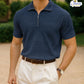 Texture Zipper Polo –