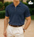 Texture Zipper Polo –