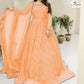 Elegant Pearl & Lace Work Maxi – 3Pc Chiffon Outfit