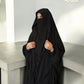 Premium Saudi Jilbab – Peach Nida Fabric