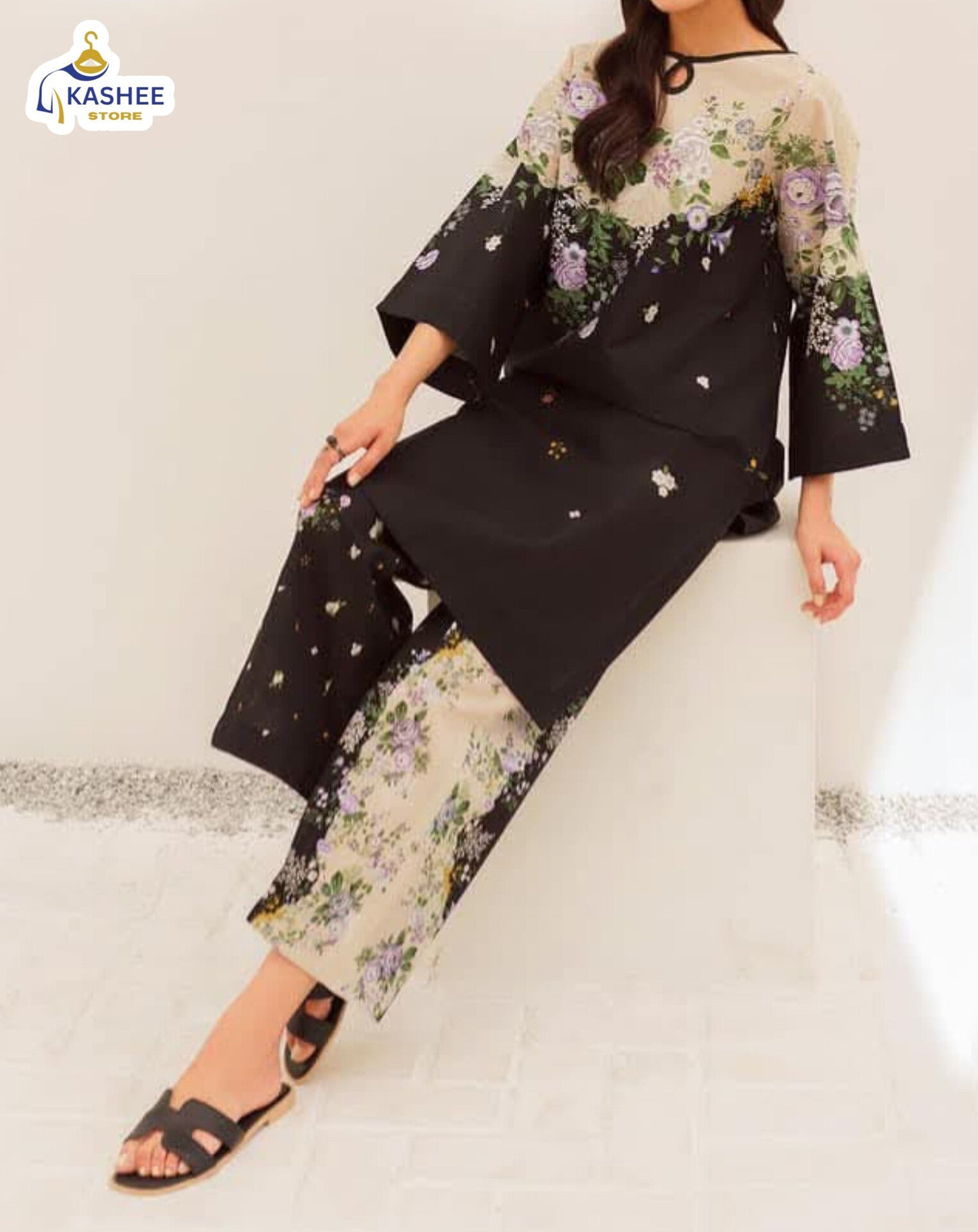 Luxury Digital Print Co-Ord Set | 2Pc Swiss Lawn Suit