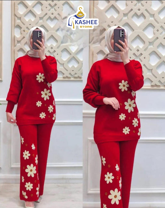 Winter Essential | Double Fleece Printed 2-Piece Set