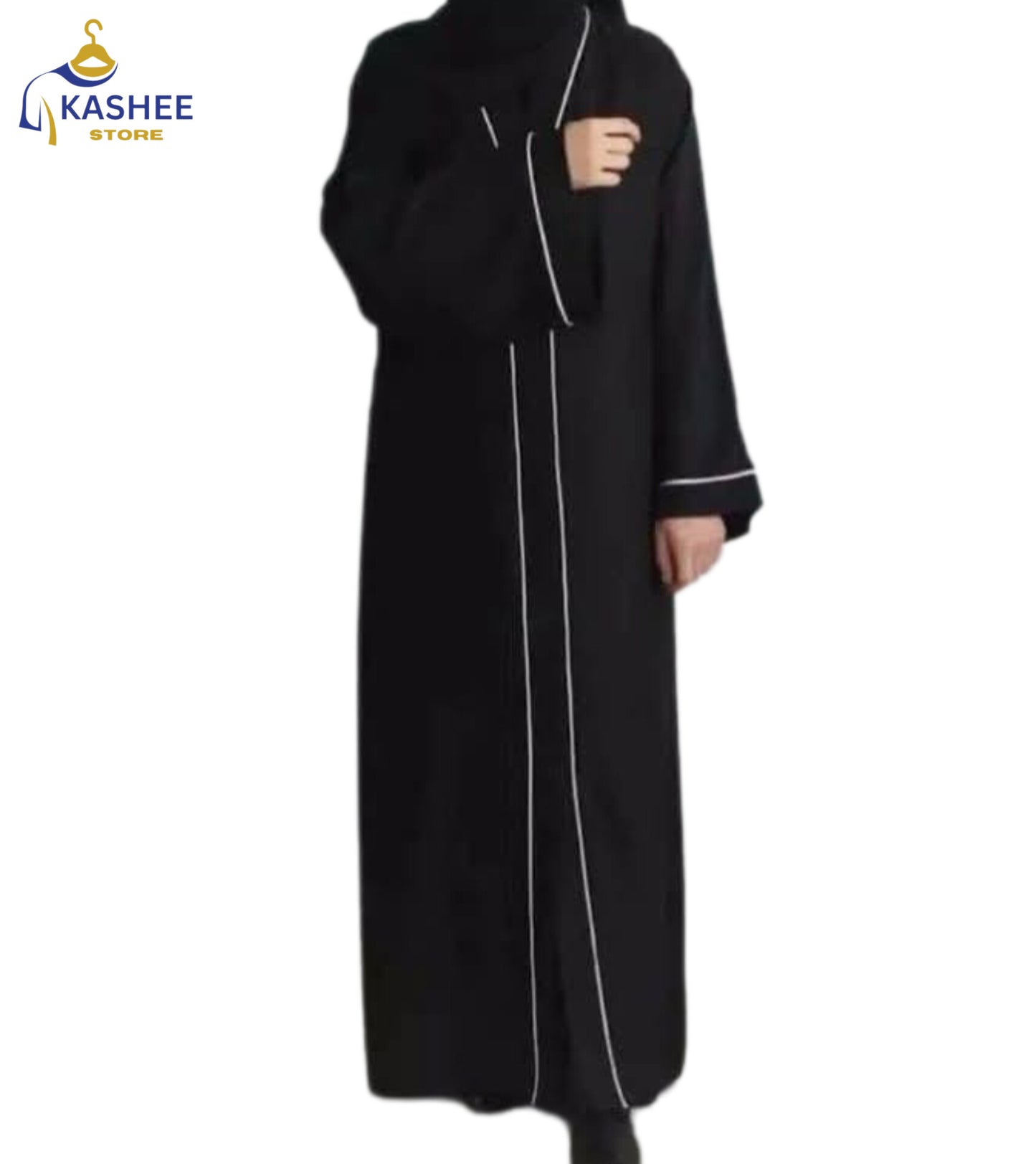 Front Open Piping Abaya –
