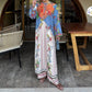 2Pc Swiss Lawn Outfit | Shirt & Bell Bottom Trouser