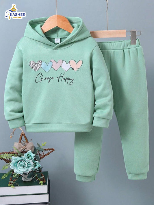 Winter Vibes Hoodie Track Suit – Kids