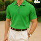 Texture Zipper Polo –