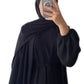 4-Piece Inner Gown Abaya Set with Scarf & Belt